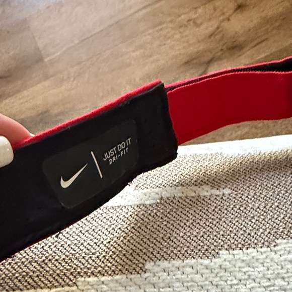 Nike Black and Gray Perforated Visor and Red and black Visor - Picture 3 of 3